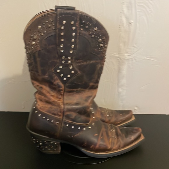 Ariat Women's Rhinestone Western Cowgirl Boot In Sassy Brown Size 7B - Picture 3 of 10